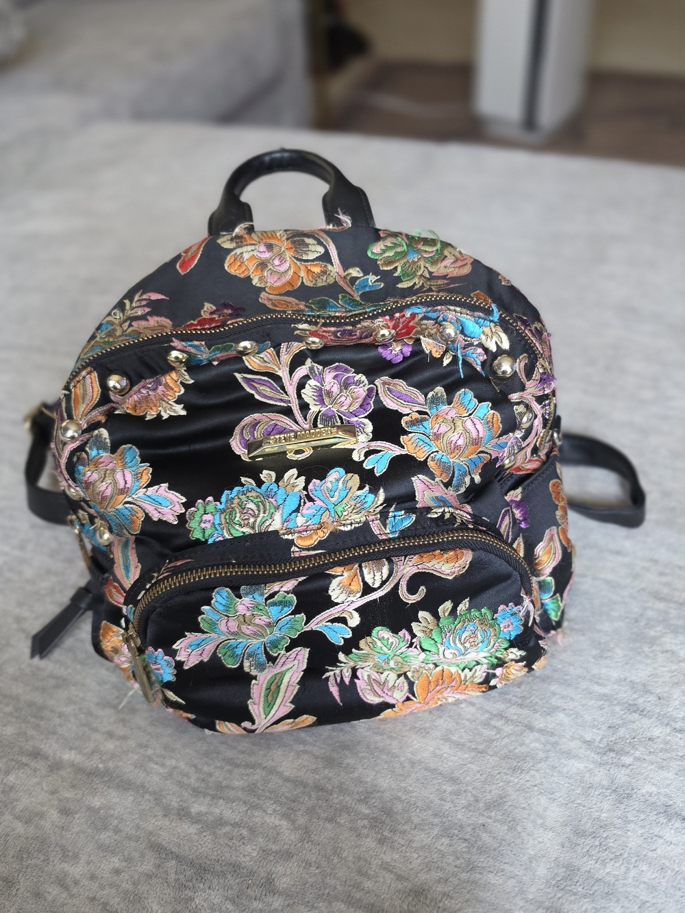 Steve Madden floral brocade mini backpack